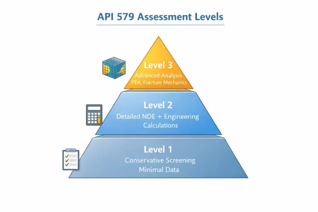 api 579 remaining life assessment level 1 level 2 level 3